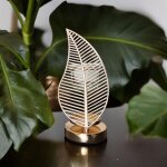 Br�le parfum palme - br�leur cire parfum�e ? diffuseur parfum dambiance ? bougeoir en c�ramique et m�tal ...