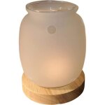 Br�le - parfum - zenar�me - siete - verre et bois - sans �lectricit� - hauteur 115 cm