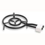 Br�leur � gaz double anneau � paella 40cm pour po�les � paella de 30 � 60 cm � briebe mod400 noir