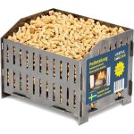 Br�leur � granul�s - useful sweden - panier � granul�s - acier su�dois - multifonction - 33 kg