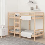 Brun 90 x 190 cm - lit bois - stables et durable - lit superpos� - matelas non inclus - 90x190 cm bois ...