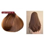 Brun clair - - shampoing colorant pour femmes cheveux naturels organique coloration permanente longue ...