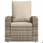 Brun meuble dext�rieur / chaise � manger - sarazyj - (1 pcs) fauteuil inclinable de jardin - avec coussins ...
