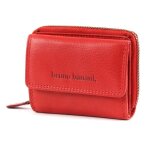 Bruno banani porte - monnaie rouge en cuir pour homme - lavato wallet zip with flap 65347