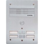 Bticino 308304 platine de rue srie 300 audio - faade alu 4mm - 4 appels