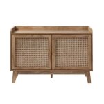 Calicosy - buffet 2 portes en cannage rotin l110 cm - palmo - bois clair Calicosy - buffet 2 portes en cannage rotin l110 cm - palmo - bois clair