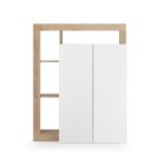 Calicosy - meuble � chaussures 20 paires h139 cm - hamburg - blanc brillant