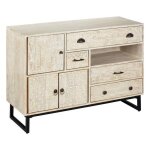 Buffet 3 portes ajay manguier 115x80cm - atmosphera createur dinterieur