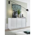 Buffet 3 portes collection cream coloris blanc laqu brillant idal pour un salon ou une salle  manger ...