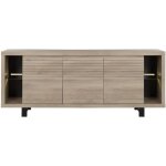 Calicosy - buffet bas 3 portes chêne l220cm - fabrication française - Calicosy - buffet bas 3 portes chêne l220cm - fabrication française -