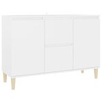 Buffet - ashata - buffet bas blanc - 2 portes - 2 tiroirs - agglom�r� eucalyptus 1035x35x70 cm