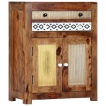 Buffet bahut armoire console meuble de rangement lat�rale 75 cm bois massif 4402052