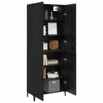 Promotion buffet bahut / armoire de salon - commode - vente - flash - haut armoire 2 pcs ch�ne noir bois ...