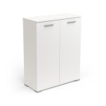 Buffet bas 2 portes ouvrantes - calicosy - izzy blanc - meuble d?entre - contemporain - laqu