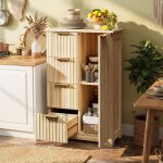 Buffet bas alightup avec 1 porte et 4 tiroirs meuble de rangement pour salon / salle � manger 534x29x825 ...