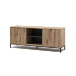 Buffet bas eliza 150x60cm avec 2 portes ch�ne viking vicco