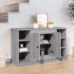 Buffet bas - estink - sonoma gris - 100x355x60 cm - bois ding�nierie - petit meuble compl�ment