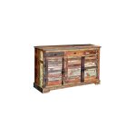 Buffet bas - giner y colomer - bois massif - design majorquin - multicolore