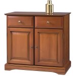 Buffet bas louis philippe merisier 2 portes 2 tiroirs - bahut plaqu merisier