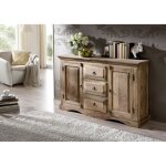 Buffet - bois massif de palissandre huil� - style colonial / ethnique - leeds #42