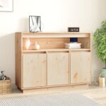 814389 vidaxl buffet 104, 5x34x80 cm bois massif de pin