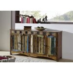 Buffet - bois massif recycl� multicolore laqu� - inspiration ethnique - nature of spirit #40