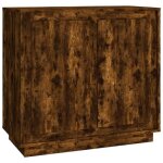 Buffet chêne fumé - classique - intemporel - marron - meuble de salon - 80x34x75 cm Buffet chêne fumé - classique - intemporel - marron - meuble de salon - 80x34x75 cm