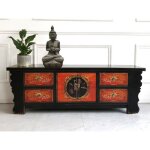 Buffet chinois oriental asiatique lowboard asiatique commode armoire tv orientale style vintage