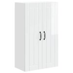En solde buffet de cuisine( 1 pc) meuble bas / armoire rangement blanc brillant 60x31x100 cm a1874
