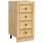 En solde buffet de cuisine( 1 pc) meuble bas / armoire rangement avec tiroir miel 40x46x81 cm pin massif ...