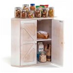 Buffet de cuisine dangle � 2 niveaux costway en bambou organisateur de pain � double couche avec �tag�re ...