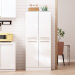 Buffet de cuisine � double porte - meuble colonne cuisine - multi - �tag�res r�glables - garde manger ...