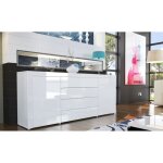 Buffet design laqu blanc