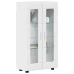 Buffet avec �tag�re clarence� - montage simple - buffet bahut / armoire de cuisine - florin blanc brillant ...