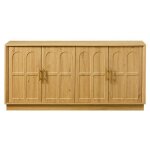 Buffet extra - large avec rangements � fa�ade bomb�e id�al pour le salon la cuisine la salle � manger ...
