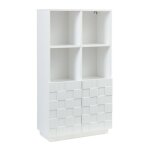 Buffet haut bopibobro 118 x 64 x 30 cm blanc
