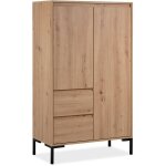 Buffet haut - korsika 53a - chne artisan - 2 portes 2 tiroirs - 81 x 139 x 40 cm