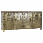 Buffet métal - blanc - 4 portes - 152x35x69 cm - buffet bas Buffet métal - blanc - 4 portes - 152x35x69 cm - buffet bas