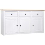 Buffet - meuble de cuisine commode bahut vaisselier meuble bas pour salle à manger salon couloir - blanc ... Buffet - meuble de cuisine commode bahut vaisselier meuble bas pour salle à manger salon couloir - blanc ...