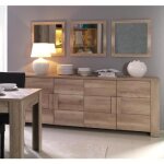 Buffet moyen modle ferrara 4 portes + 3 miroirs.