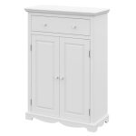 Buffet le parisien charme blanc 2 portes 1 tiroir 2 tablettes 94 x 134 x 42 cm - l 94 x l 42 x h 134 ...