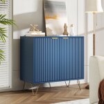 Buffet avec pieds en m�tal meuble � 2 compartiments rangement pour salon cuisine salon salle � manger ...