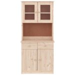 Buffet de rangement clarence� - montage simple - buffet bahut / armoire de cuisine - alta 77x35x165 cm ...