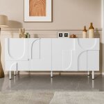 Buffet de salle � manger design g�om�trique - meuble moderne et fonctionnel aux courbes irr�guli�res ...