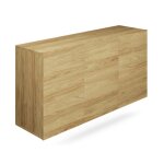 Buffet suspendu 3 portes 160x36x60 cm chne - dallyn