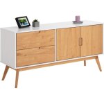 Buffet tivoli design vintage scandinave nordique commode bahut vaisselier 2 tiroirs 2 portes pin massif ...