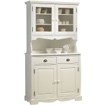 Buffet vaisselier blanc de style anglais