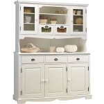 Buffet vaisselier blanc de style anglais