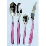 Mnagre 24 pices glamour lilas - bugatti - acier inox 18 / 10 - manche en san - lavable en lave vaisselle ...
