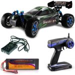 Buggy radiocommand puissant booster pro amewi 2. 4ghz brushless couleur vert emeraude